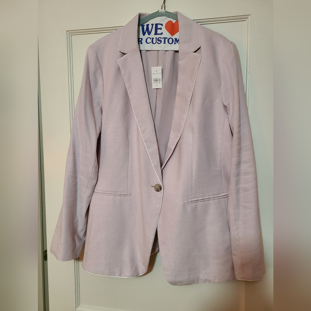 Anne Taylor light pink blazer